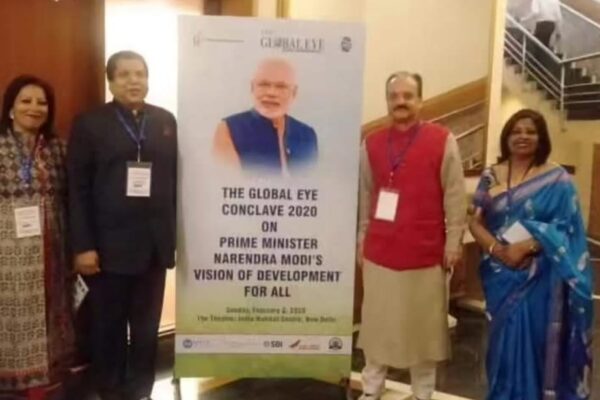 Attening Global Conclave alongside Dr. Vijay G Prabhakar, USA & Nisha Samuel, VP National Minority Council.